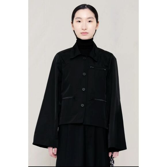 Melitta Baumeister Jackets & Blazers - Melitta Baumeister Taffeta Shirt Jacket NWT